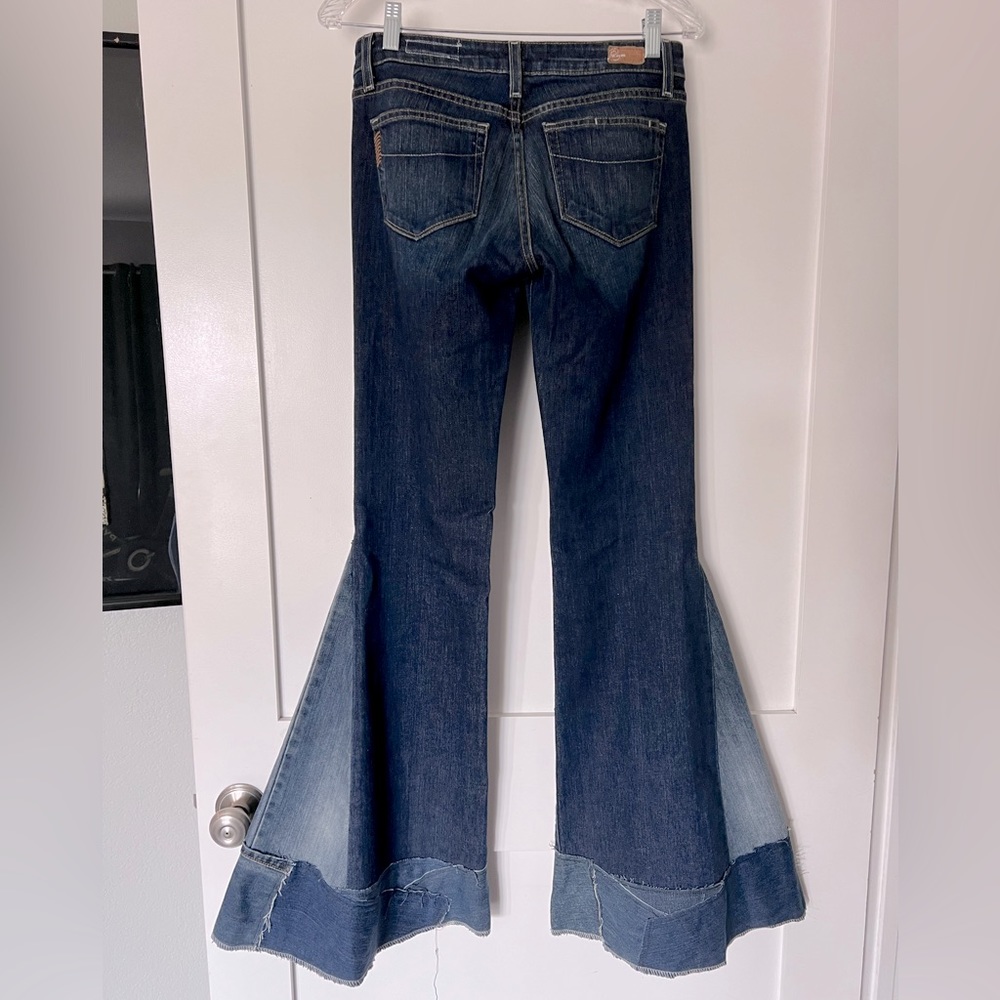Customized Paige Hollywood Hills Jeans - Extreme Flare - Size 27